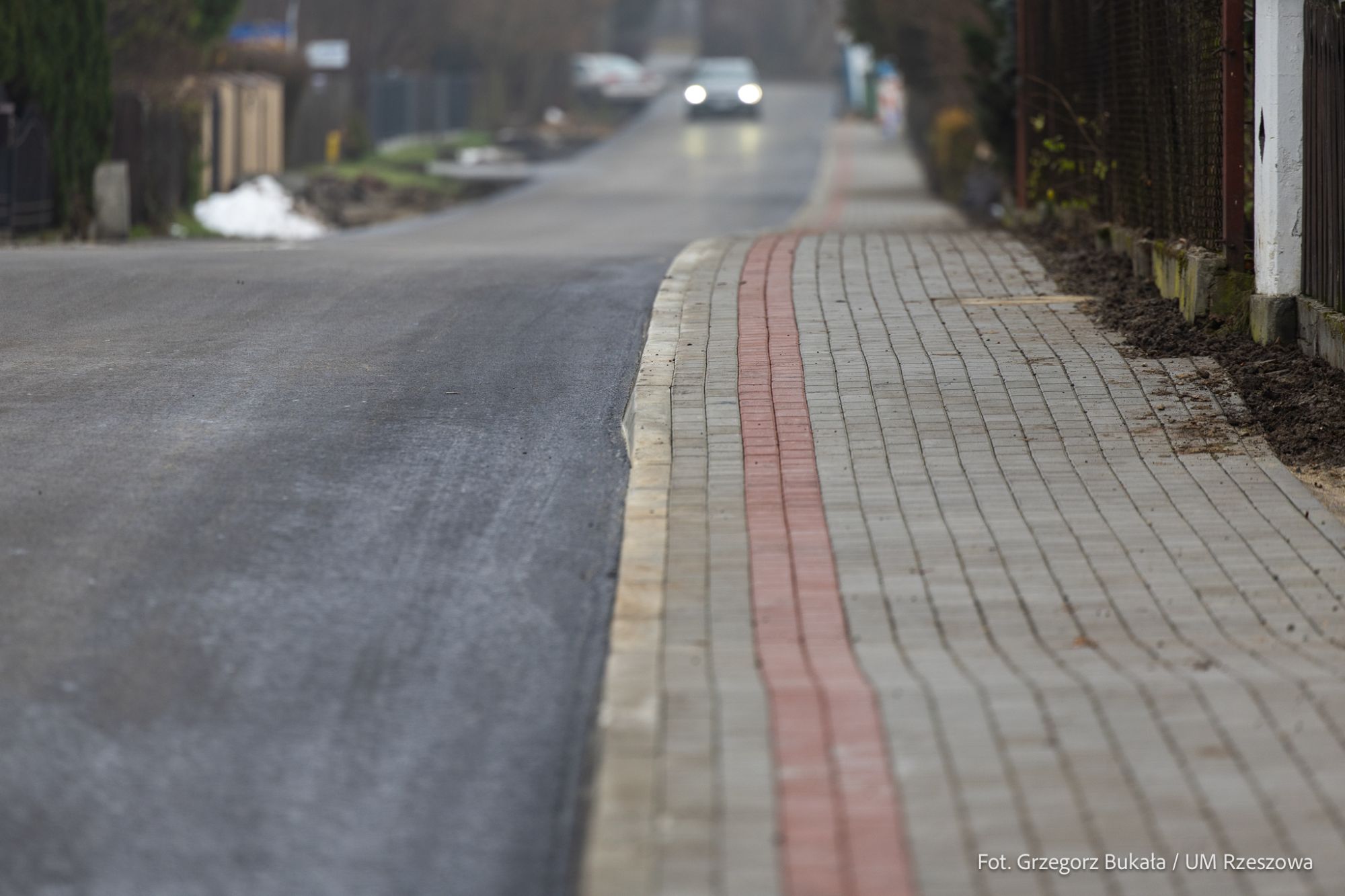 zdjęcie chodnika przy ul. Powstańców Śląskich, fot. Grzegorz Bukała, Urząd Miasta Rzeszowa